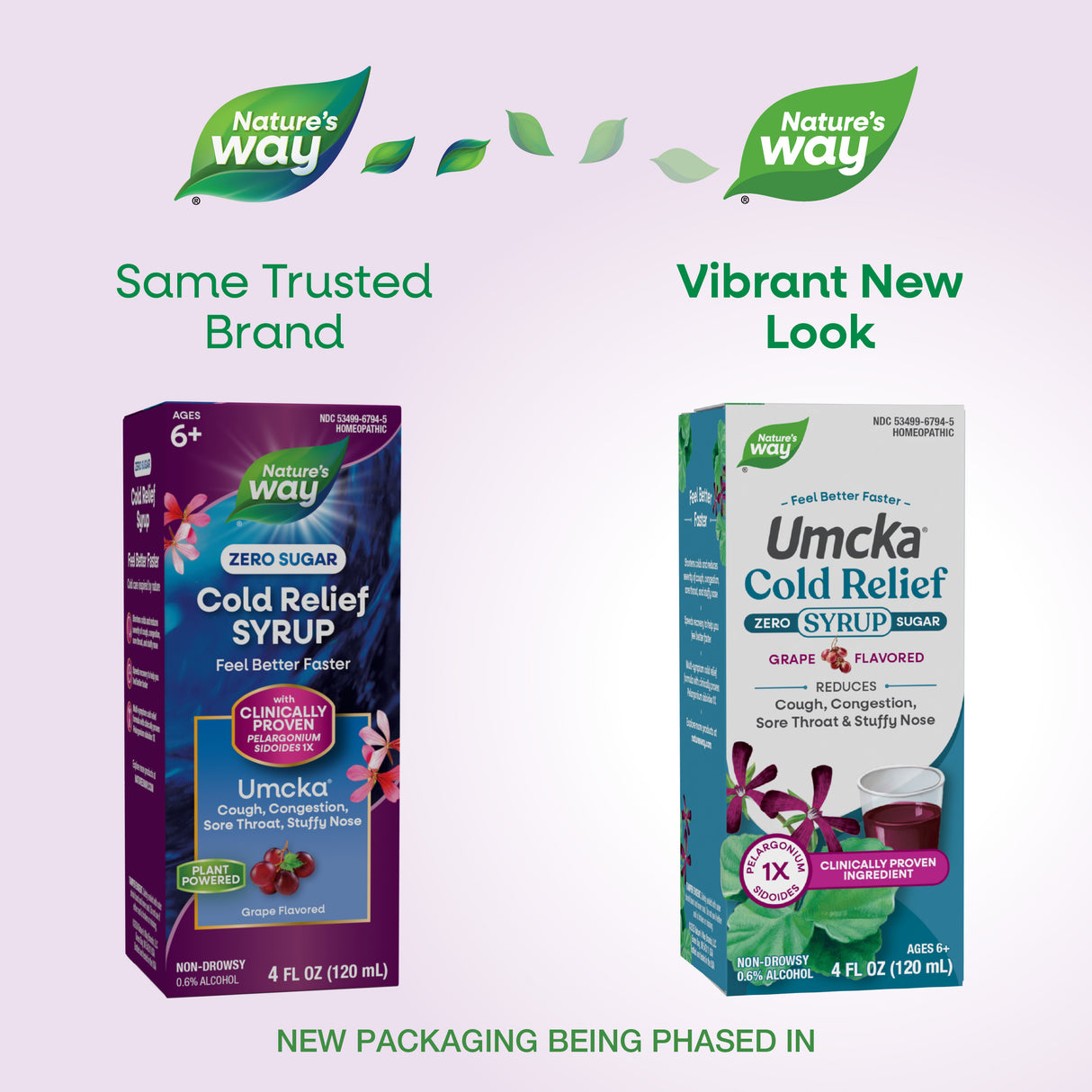 <{%MAIN1_15794%}>Nature's Way® | Umcka Zero Sugar Cold Relief Syrup - package updates old to new