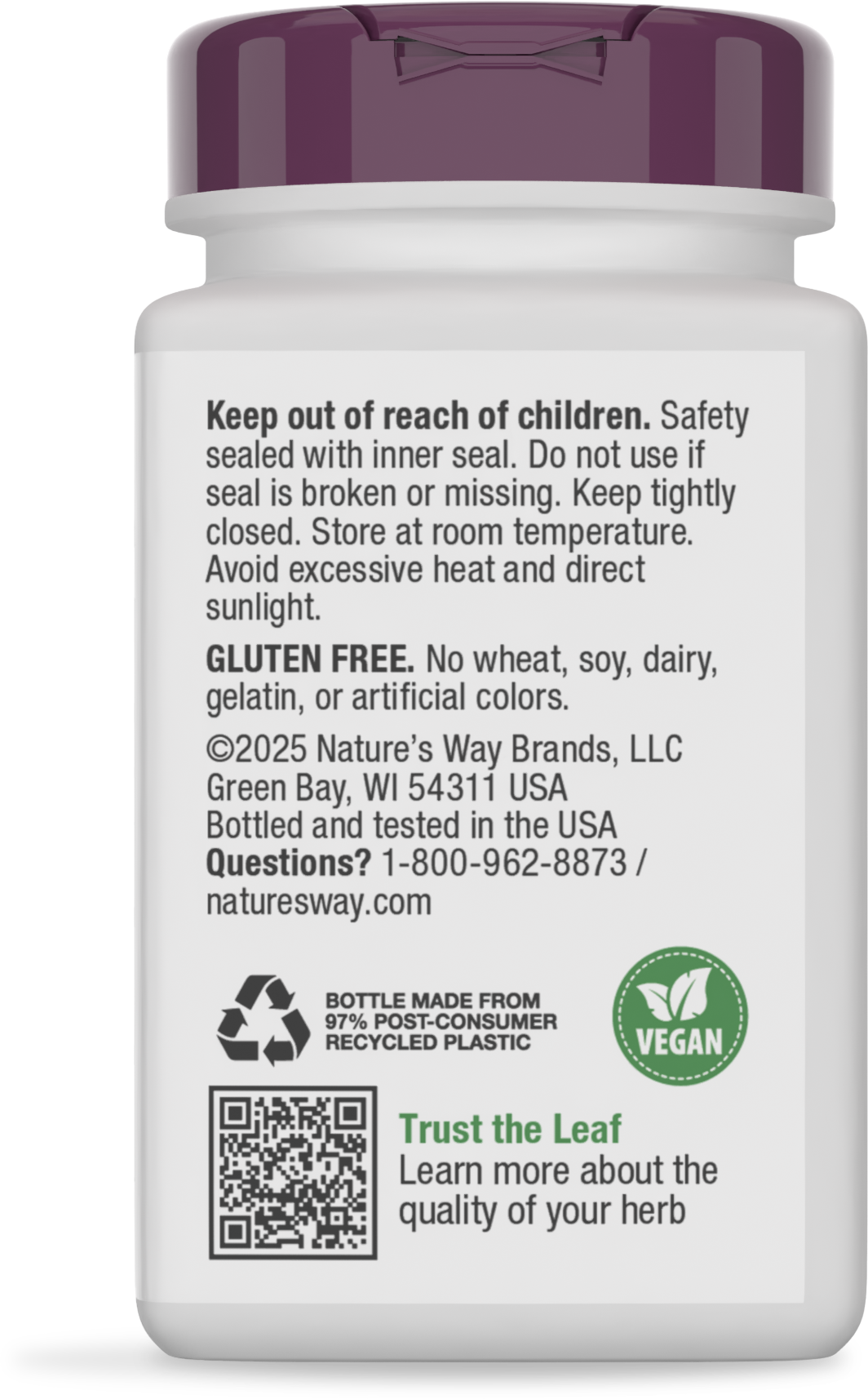 <{%360IMAGE7_15021%}>Nature's Way® | Cranberry Premium Blend - back of pack