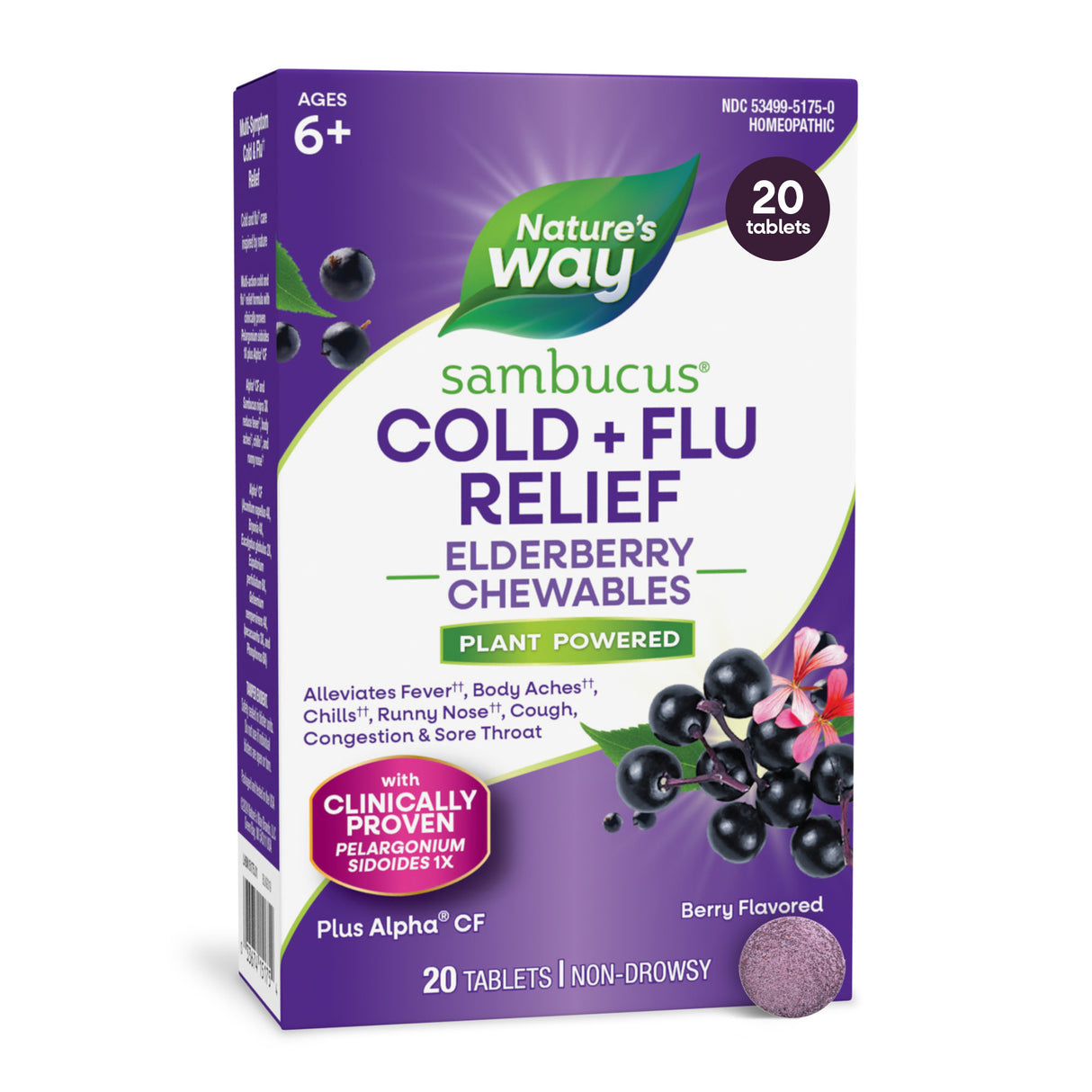 <{%MAIN6_15175%}>Nature's Way® | Sambucus Cold+Flu Relief Elderberry Chewables