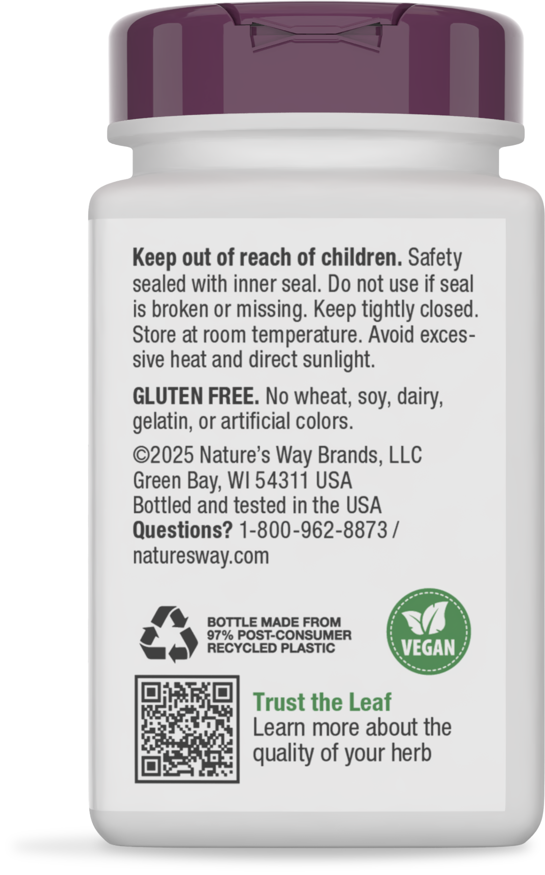 <{%360IMAGE7_15067%}>Nature's Way® | Garlicin Cardio - back of pack