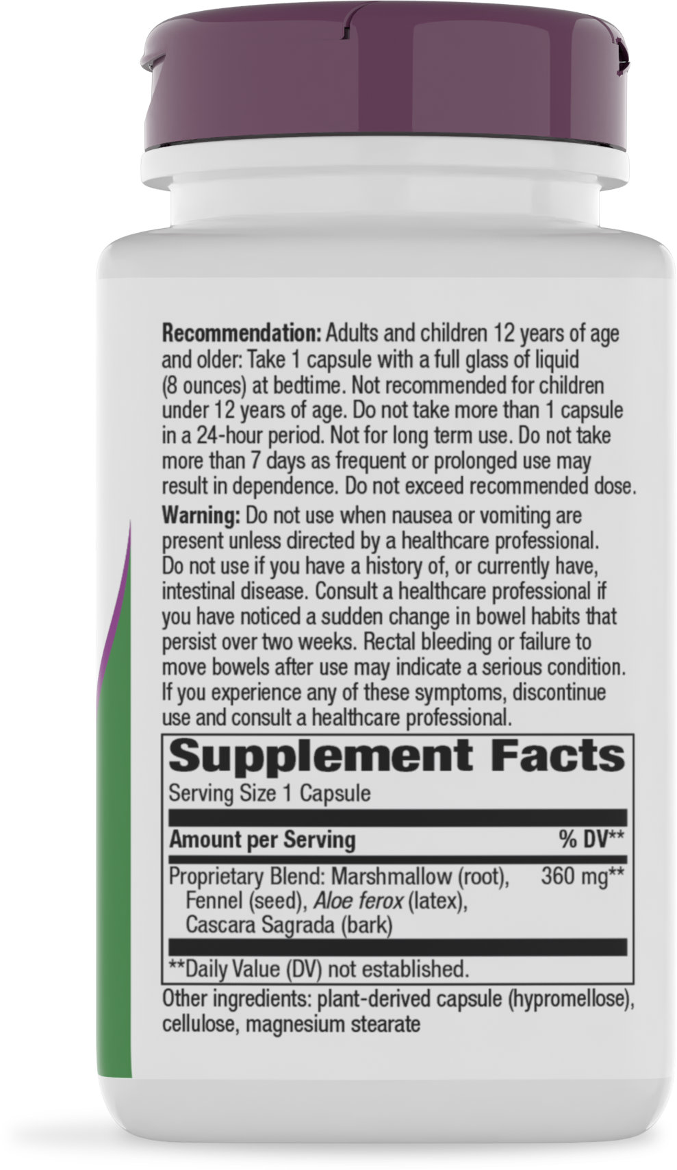 <{%360IMAGE1_142%}>Nature's Way® | Aloe MAXLAX Premium Blend - right side of pack
