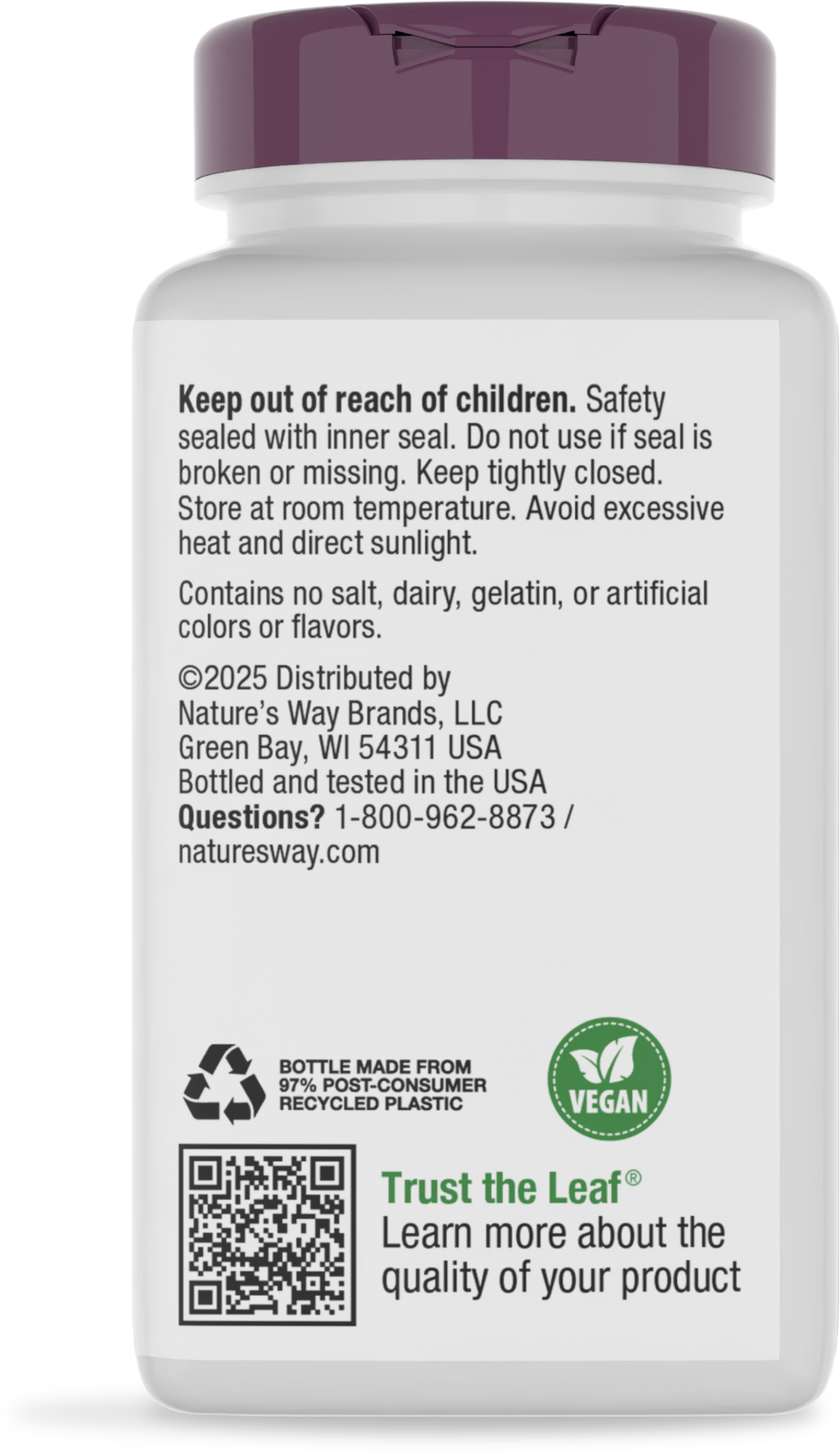 <{%360IMAGE3_02490%}>Nature's Way® | Acid-Ease - back of pack