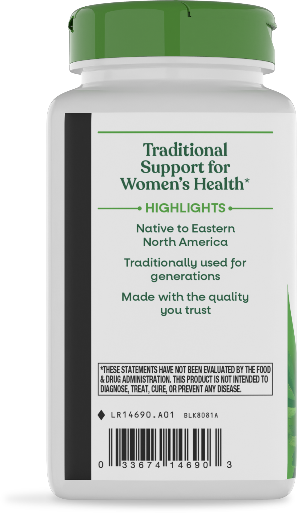 <{%360IMAGE6_14690%}>Nature's Way® | Black Cohosh Root - left side of pack