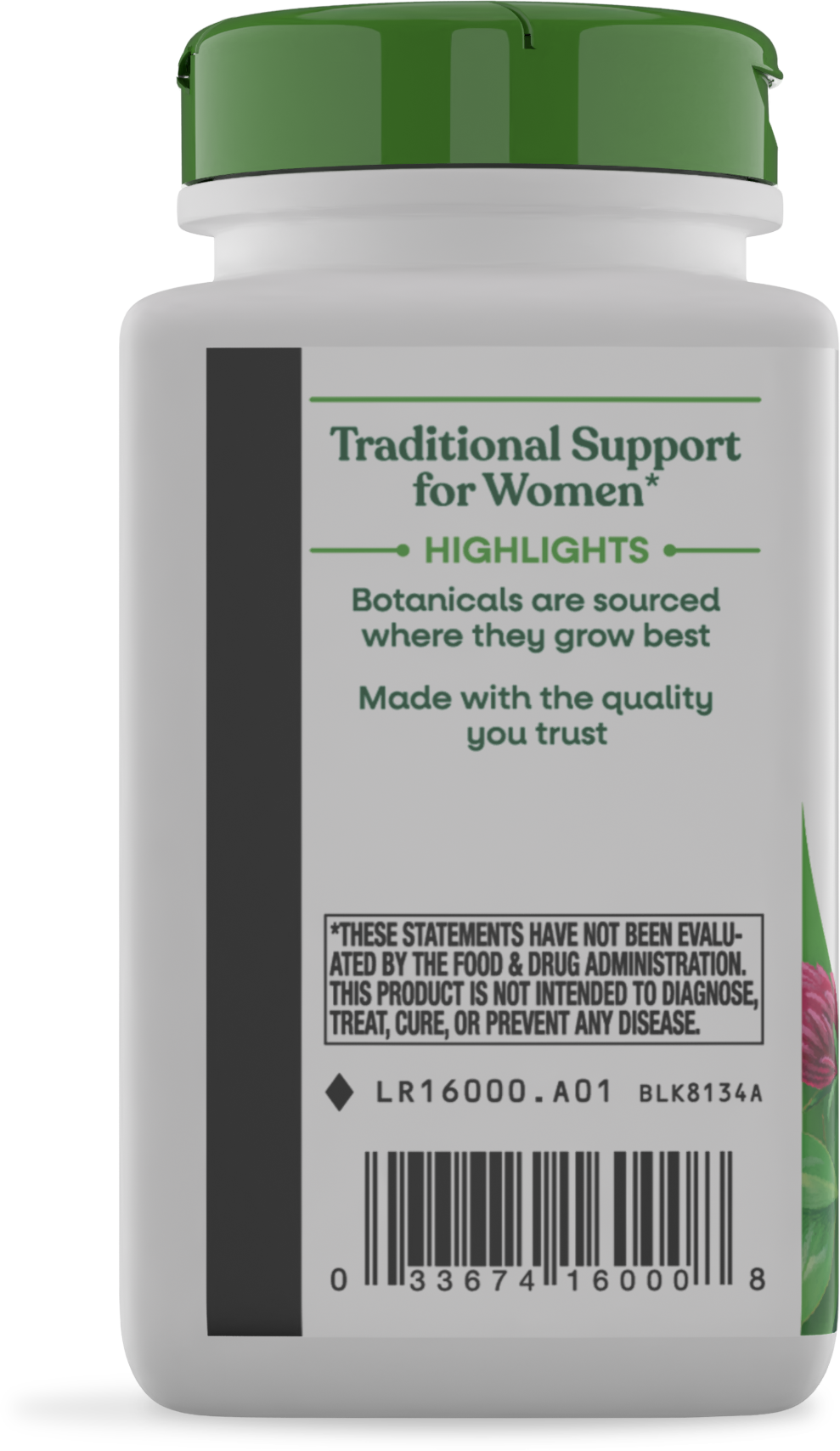 <{%360IMAGE2_16000%}>Nature's Way® | Red Clover Blossom / Herb - left side of pack