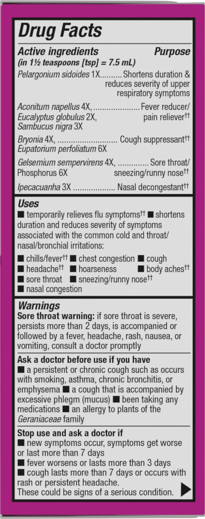 <{%360IMAGE1_15845%}>Nature's Way® | Umcka Cold & Flu Relief Elderberry Syrup - right side of pack