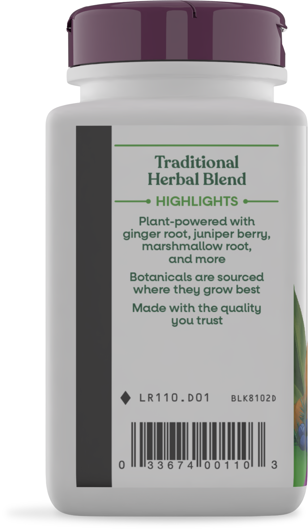 <{%360IMAGE2_110%}>Nature's Way® | Kidney Bladder Premium Blend - left side of pack