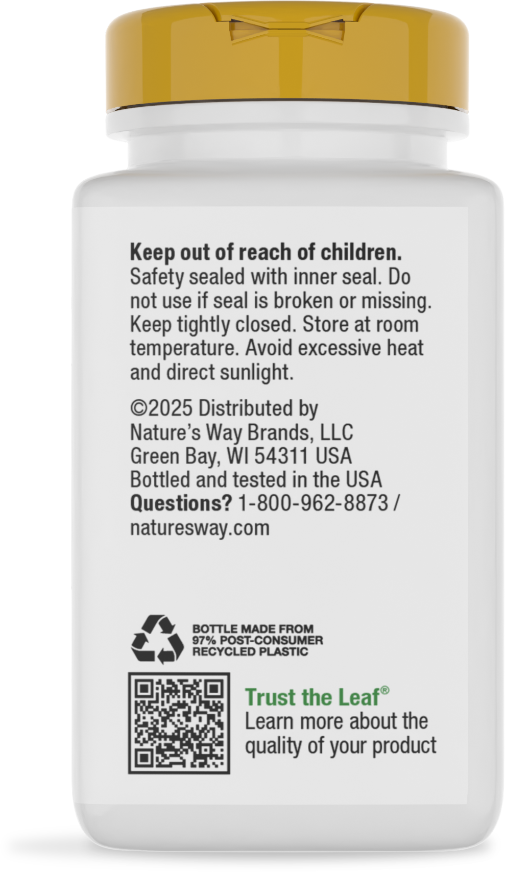 <{%360IMAGE3_40211%}>Nature's Way® | Vitamin E D-Alpha Tocopherol - back of pack