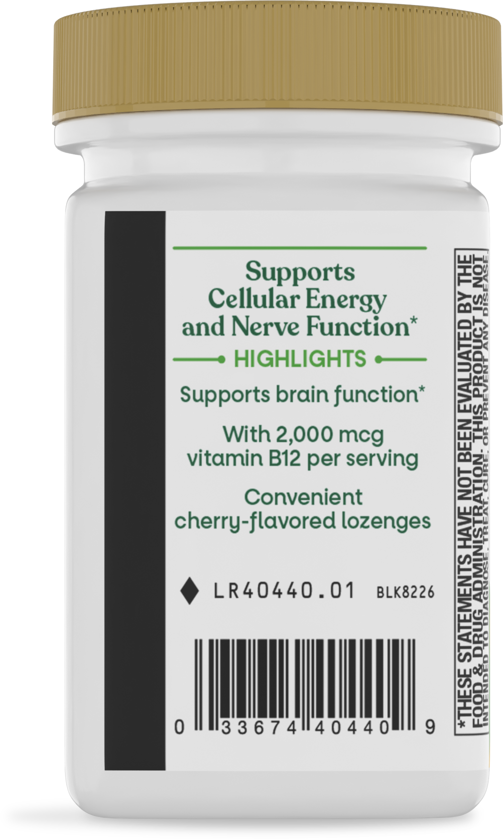 <{%360IMAGE2_40440%}>Nature's Way® | Vitamin B12 Lozenges High Potency - left side of pack