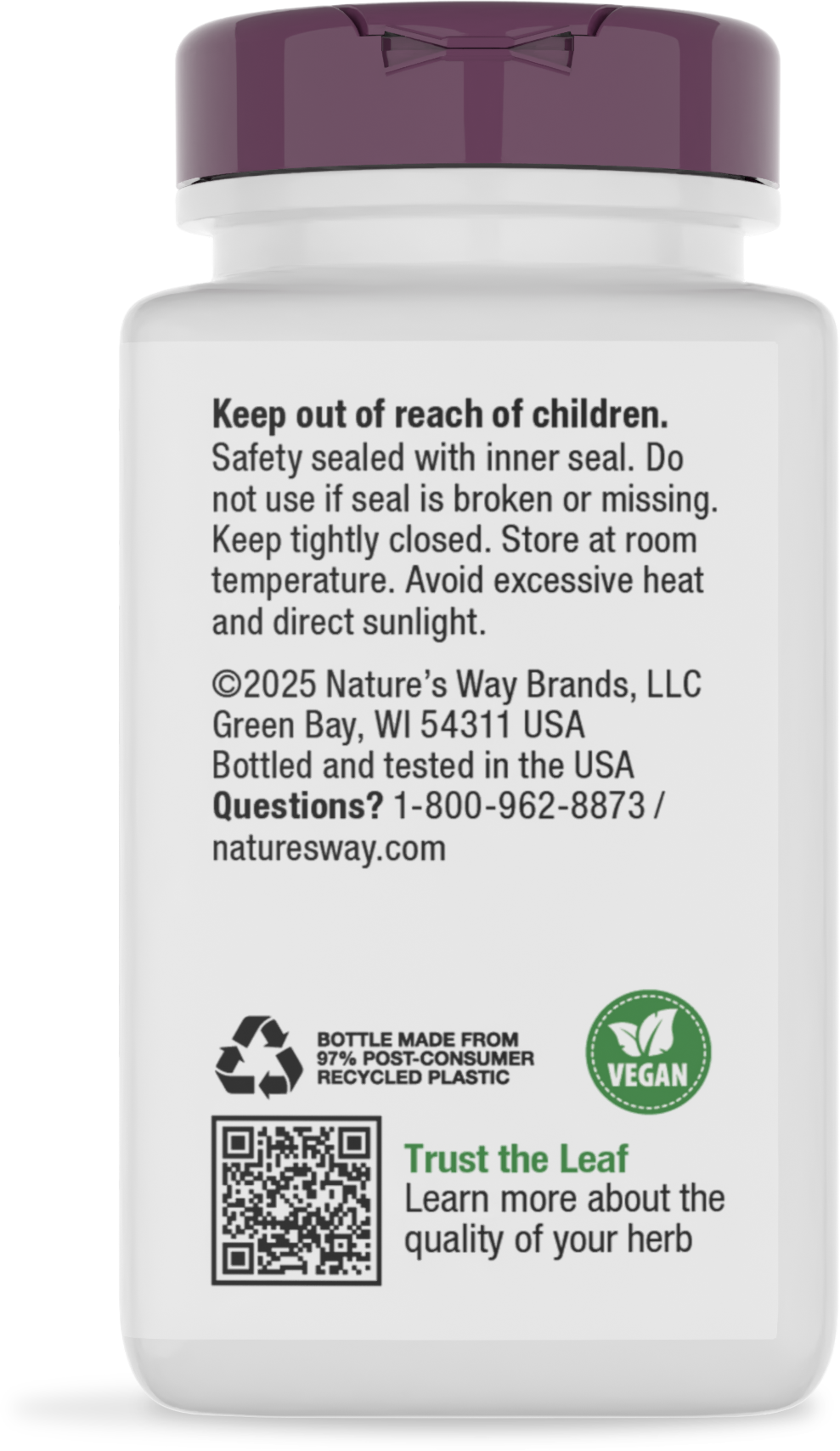 <{%360IMAGE3_64200%}>Nature's Way® | Maca Standardized Extract - back of pack