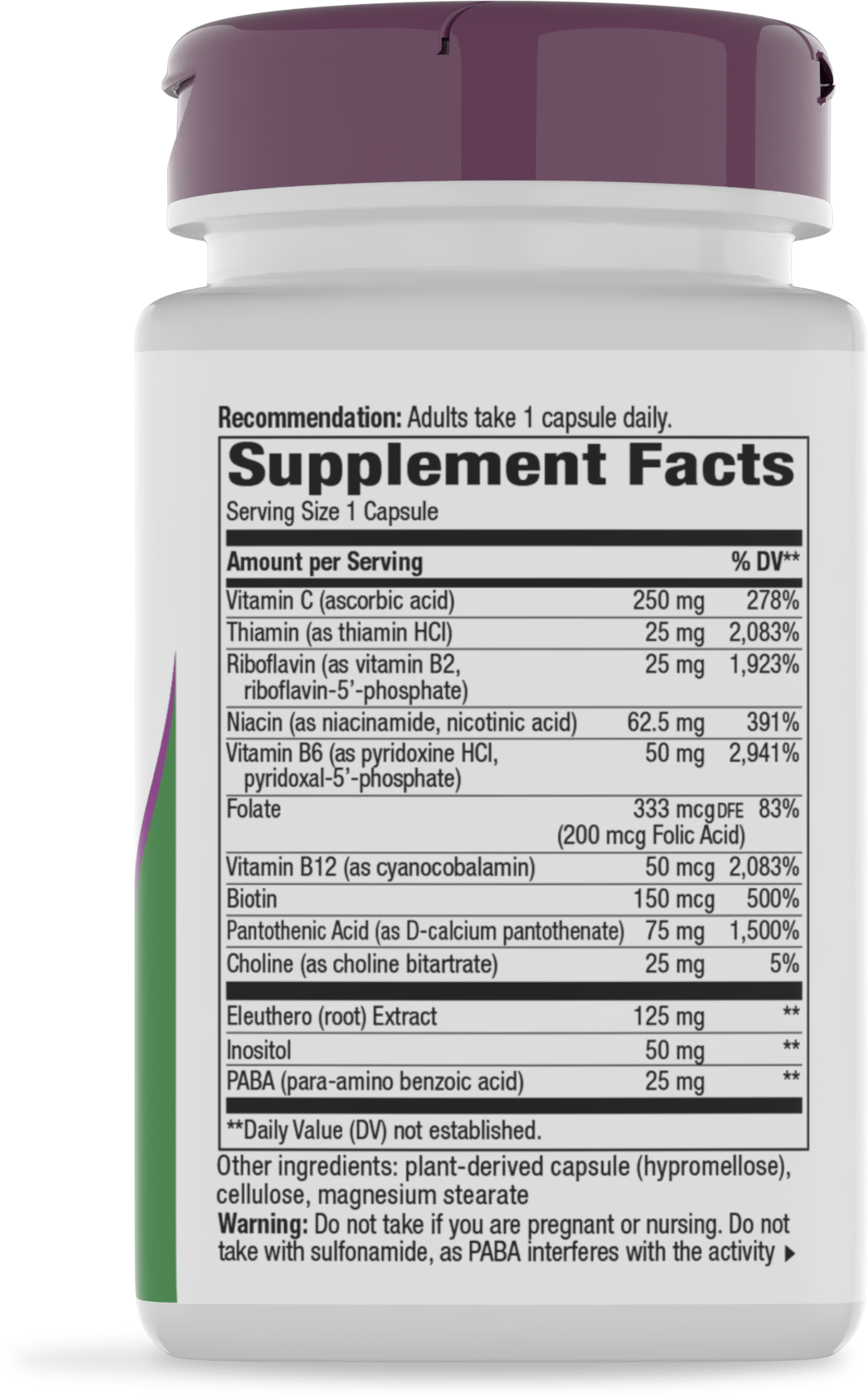 <{%360IMAGE1_40631%}>Nature's Way® | B-Stress Formula - right side of pack