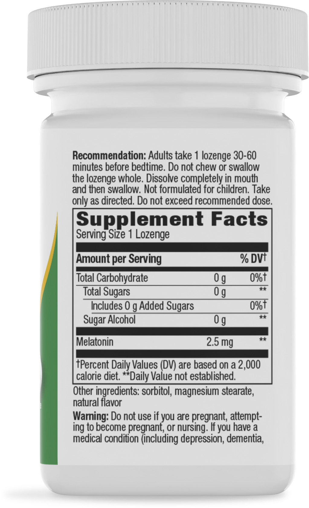 <{%360IMAGE1_49111%}>Nature's Way® | Melatonin Lozenge - right side of pack