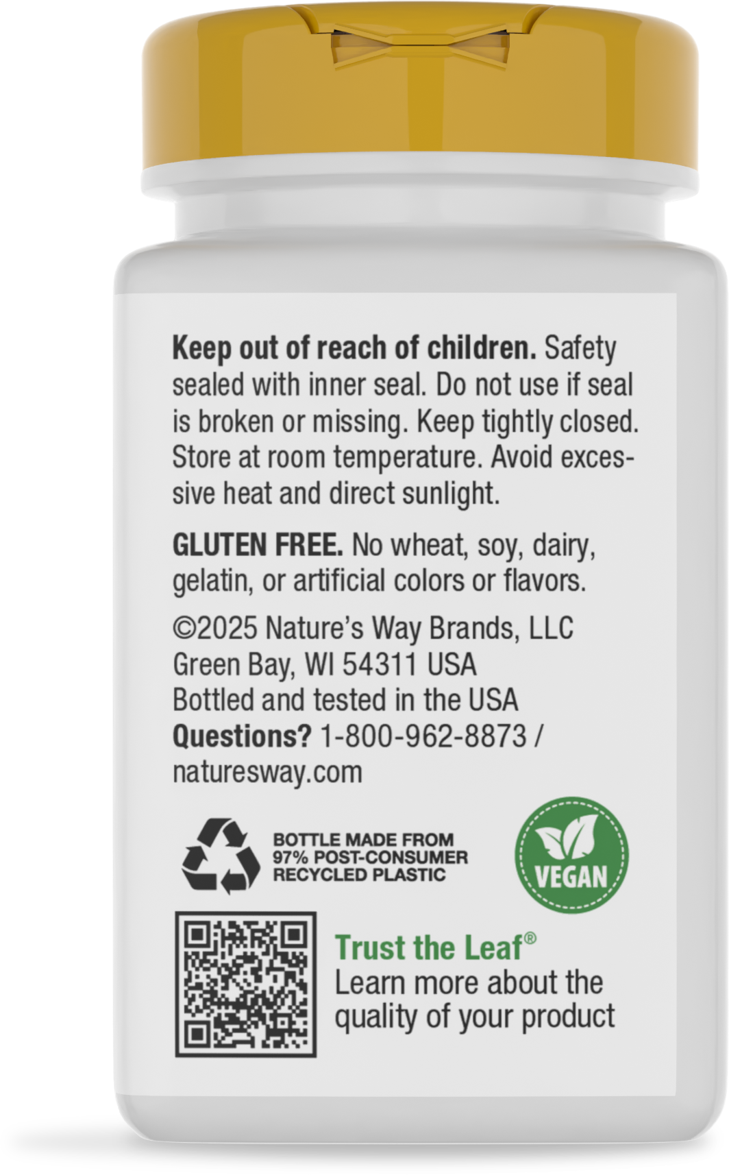 <{%360IMAGE7_41010%}>Nature's Way® | Calcium Citrate, Carbonate & Malate - back of pack