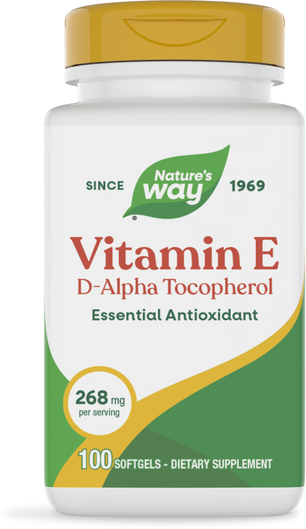 <{%PRIMARY_40211%}>Nature's Way® | Vitamin E D-Alpha Tocopherol, 100 softgels