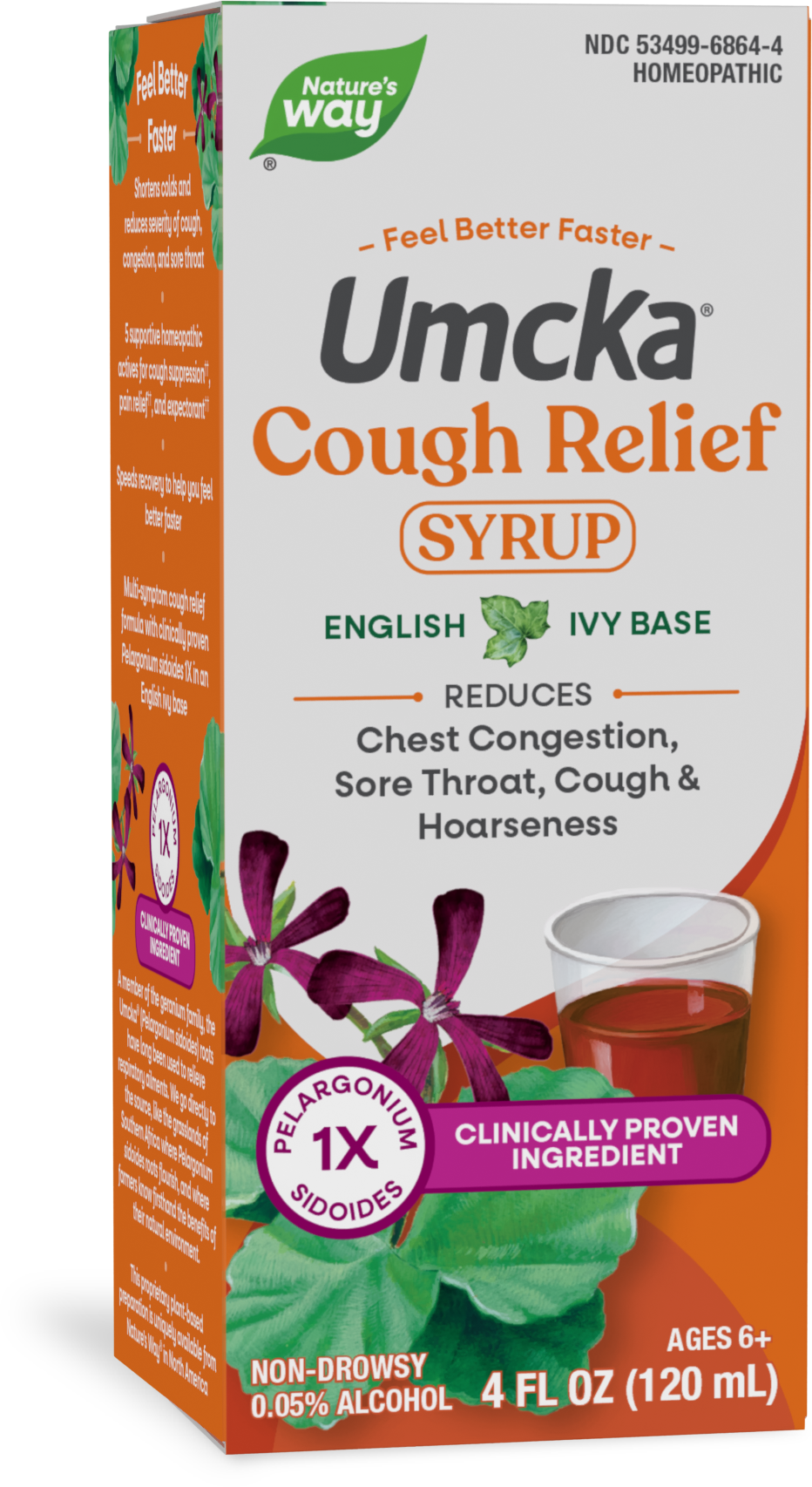 <{%PRIMARY_15864%}>Nature's Way® | Umcka Cough Relief Syrup, 4 fl oz (120 ml), English Ivy