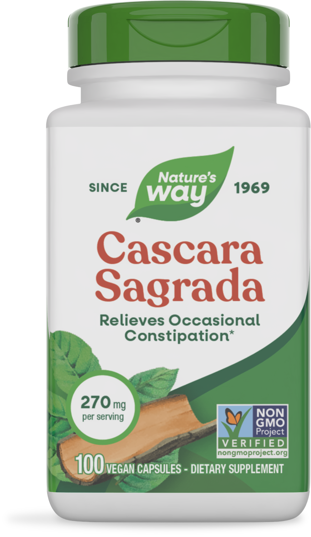 <{%PRIMARY_11300%}>Nature's Way® | Cascara Sagrada, 100 capsules