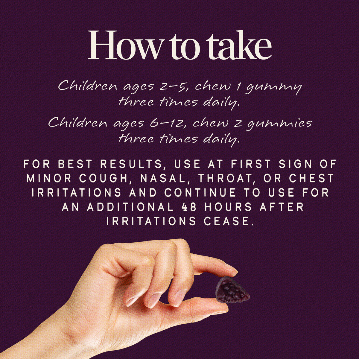 <{%DETAIL2_13676%}>Nature's Way® | Sambucus Kids Cough Relief +♢ Immune* Elderberry Gummies