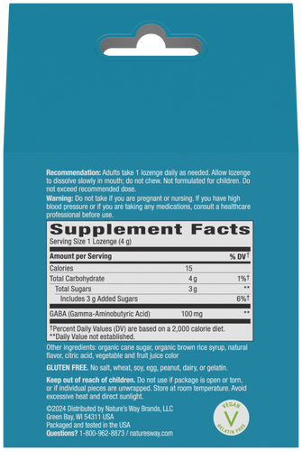 Nature's Way® | Calm Drops Lozenges - back of pack Sku:BUNDLE