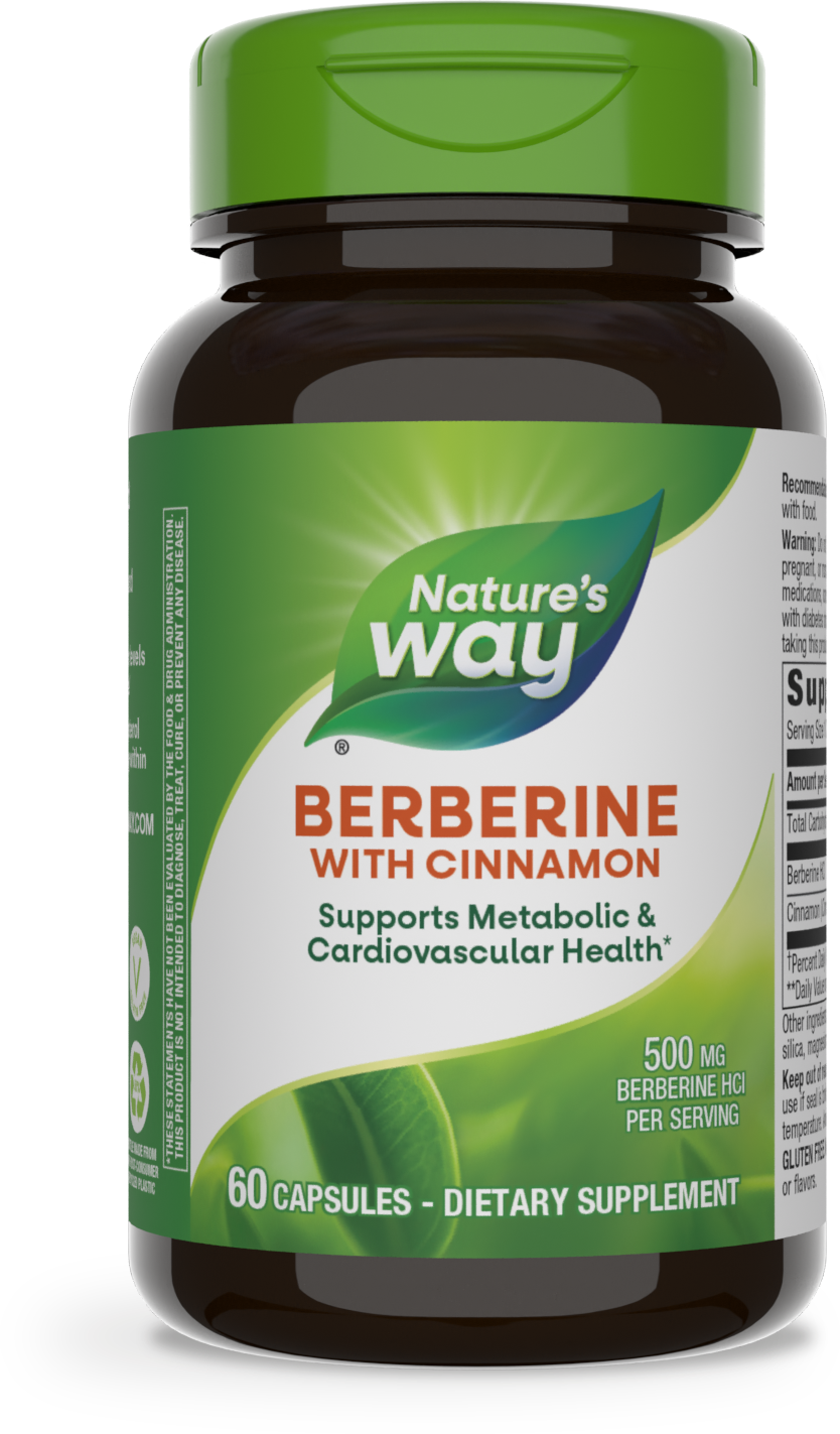 <{%PRIMARY_15044%}>Nature's Way® | Berberine with Cinnamon, 60 capsules