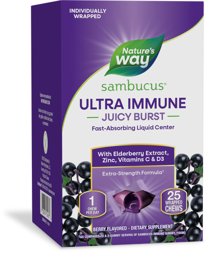 Nature's Way® | Sambucus Ultra Immune Juicy Burst, 25 juicy bursts, Berry Sku:BUNDLE