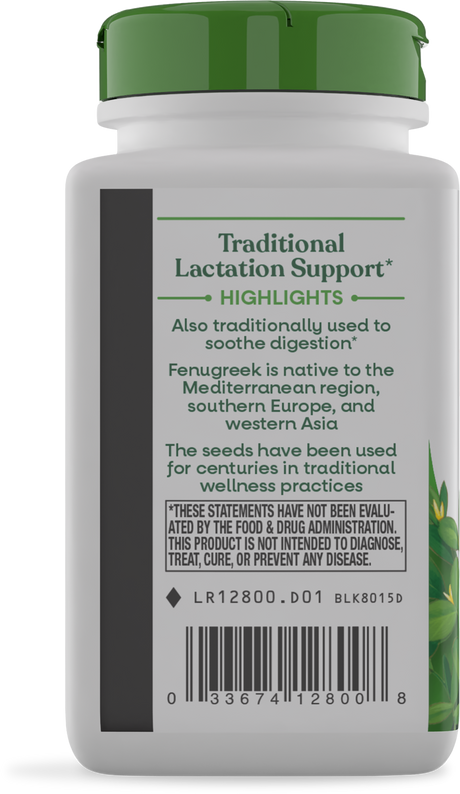 <{%MAIN3_12800%}>Nature's Way® | Fenugreek Seed - left side of pack