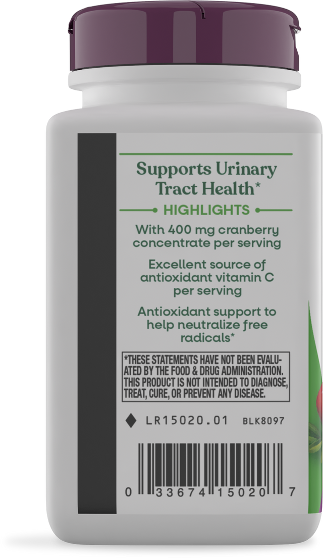 <{%MAIN3_15020%}>Nature's Way® | Cranberry Premium Blend - left side of pack