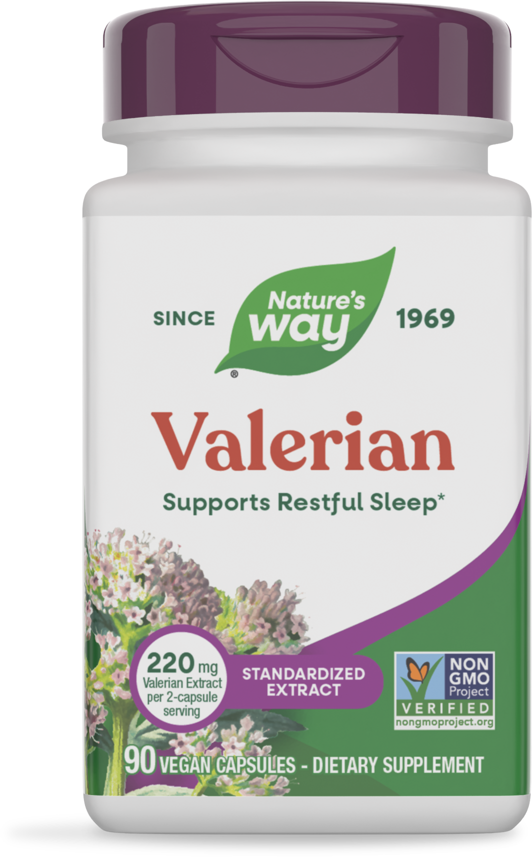 <{%PRIMARY_63400E%}>Nature's Way® | Valerian, 90 capsules