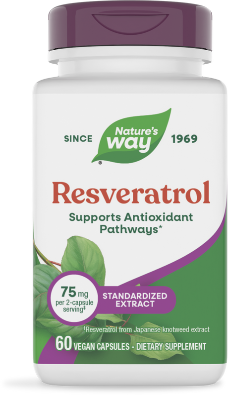 <{%PRIMARY_15611E%}>Nature's Way® | Resveratrol, 60 capsules