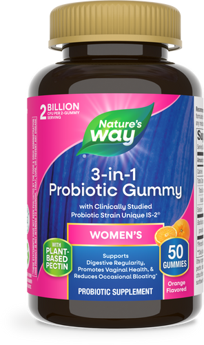 Nature's Way® | 3-in-1 Probiotic Women's Gummy, 50 gummies, Orange Sku:14719E