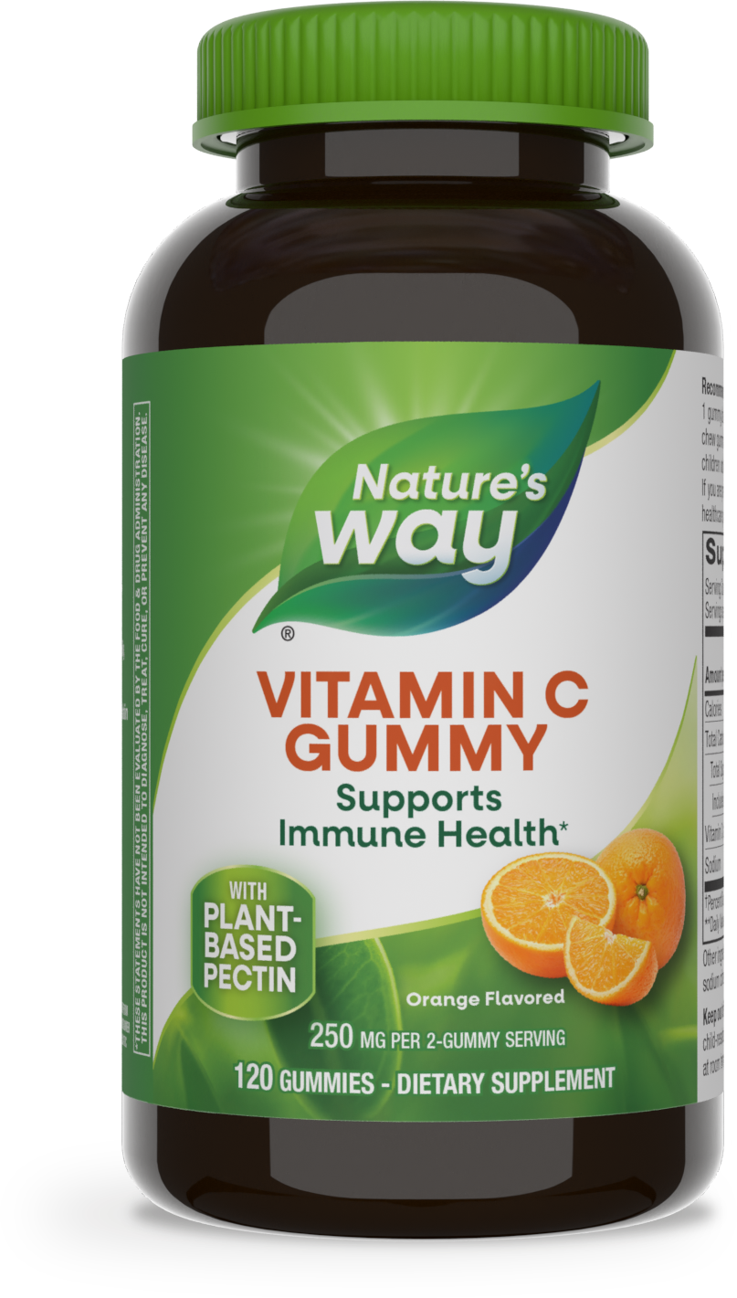 <{%PRIMARY_13607E%}>Nature's Way® | Vitamin C Gummies, 120 gummies, Orange