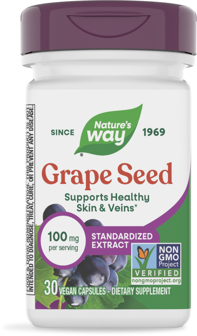 <{%PRIMARY_14320E%}>Nature's Way® | Grape Seed Standardized Extract, 30 capsules