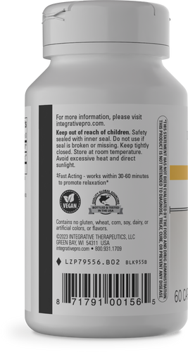 Nature's Way® | L-Theanine - left side of pack Sku:79556