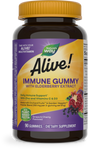 <{%PRIMARY_10484E%}>Nature's Way® | Alive! Immune Gummy With Elderberry Extract, 90 gummies, Cherry & Grape
