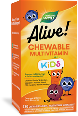 <{%PRIMARY_15786E%}>Nature's Way® | Alive! Kids Chewable Multivitamin, 120 chewables, Orange & Berry