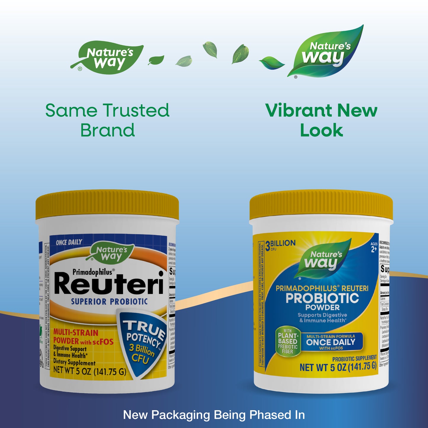 <{%MAIN1_14241%}>Nature's Way® | Primadophilus Reuteri Probiotic Powder - package updates old to new