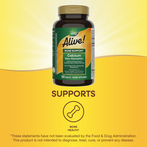 Nature's Way® | Alive! Calcium Bone Support Sku:10501