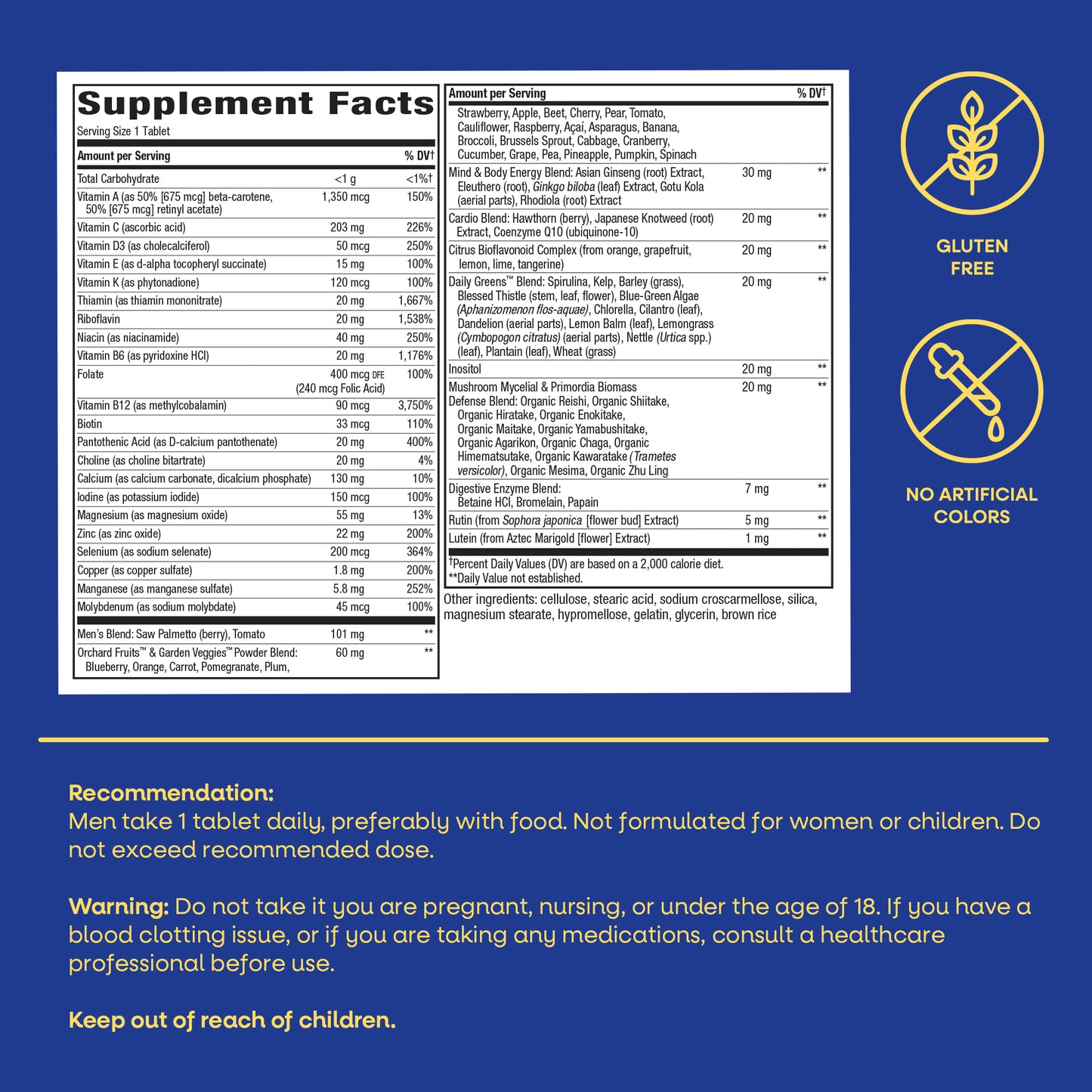 <{%MAIN15_13940%}>Nature's Way® | Alive! Men's 50+ Ultra Multivitamin