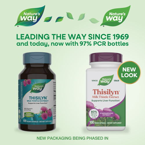 Nature's Way® | Thisilyn Milk Thistle Extract - package updates old to new Sku:6958