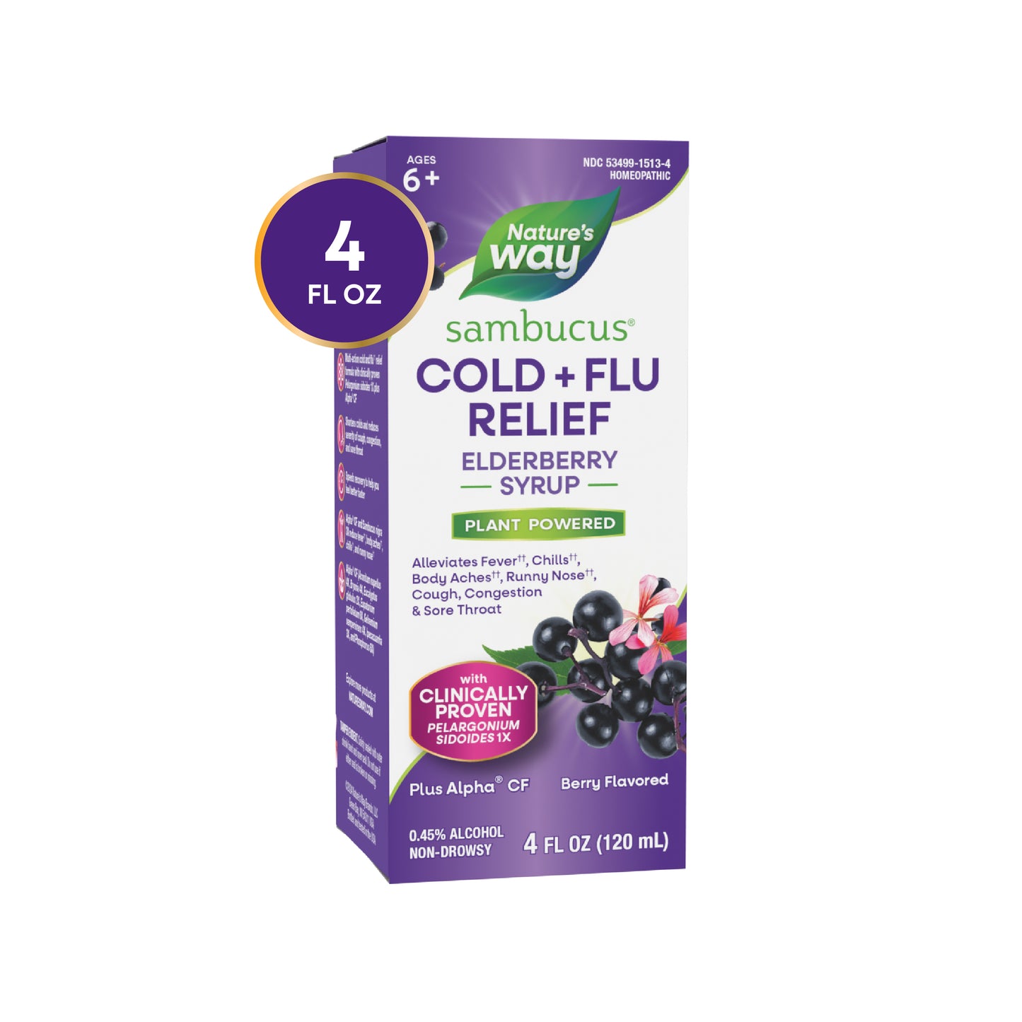 <{%MAIN7_15136%}>Nature's Way® | Sambucus Cold+Flu Relief Elderberry Syrup