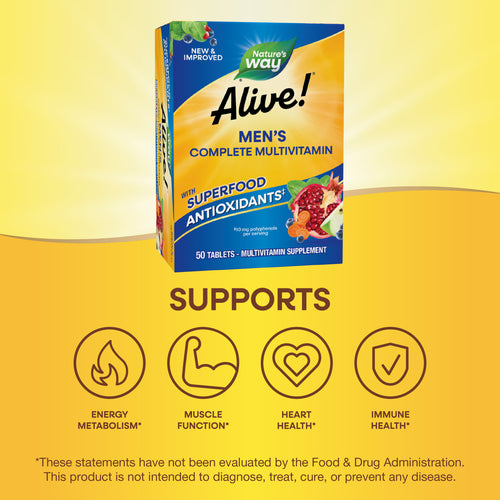 Nature's Way® | Alive! Men's Complete Multivitamin Sku:13660