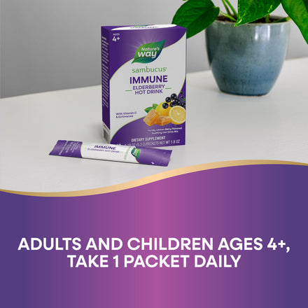 Sambucus Immune Elderberry Hot Drink Supplement Facts