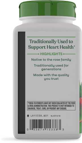 Nature's Way® | Hawthorn Berries - left side of pack Sku:15338