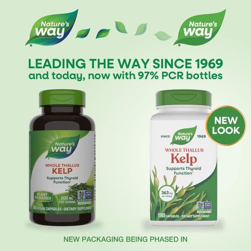 Nature's Way® | Kelp - package updates old to new Sku:14508