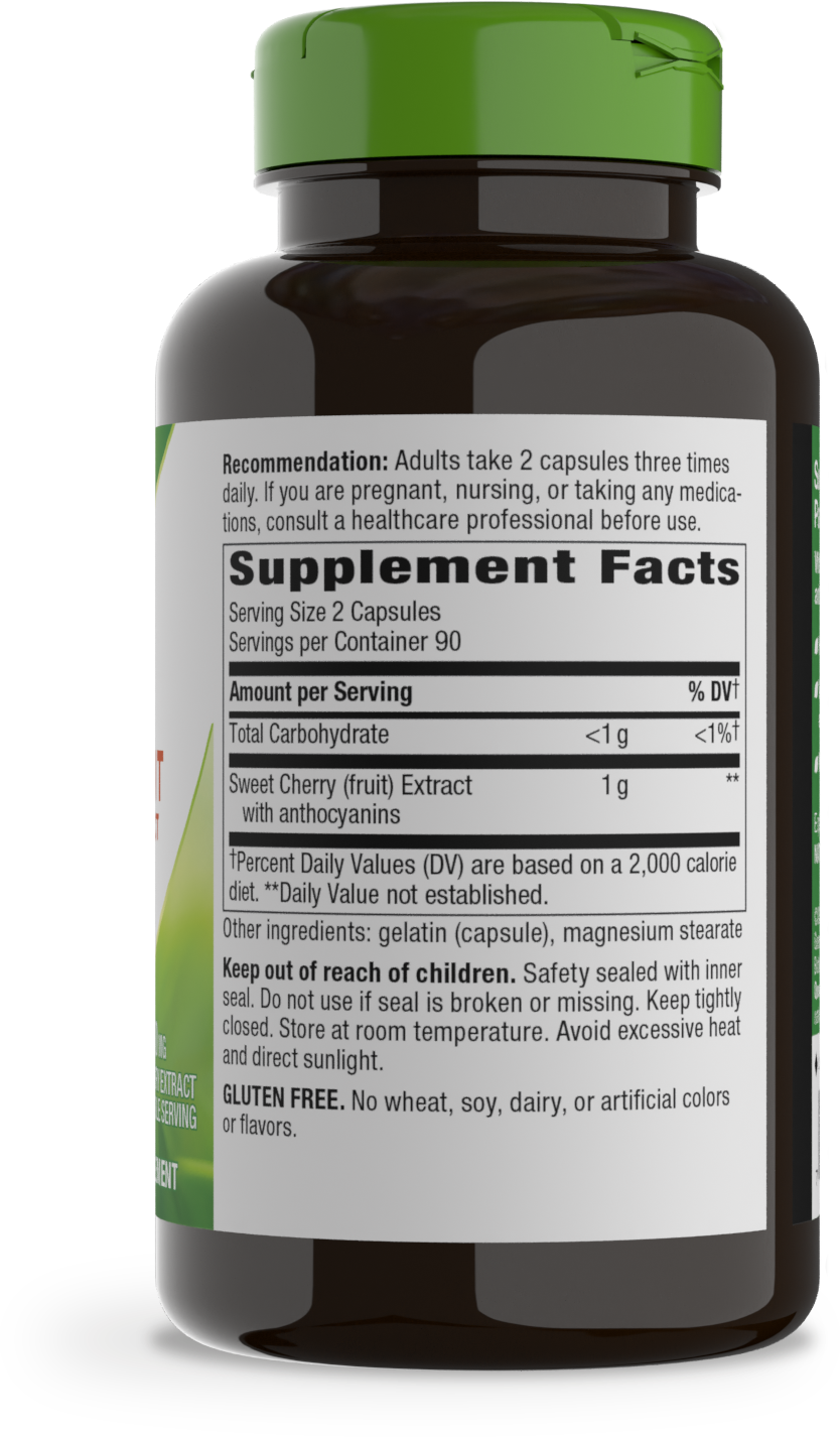 <{%MAIN2_08540%}>Nature's Way® | Cherry Fruit Sweet Cherry Extract - right side of pack