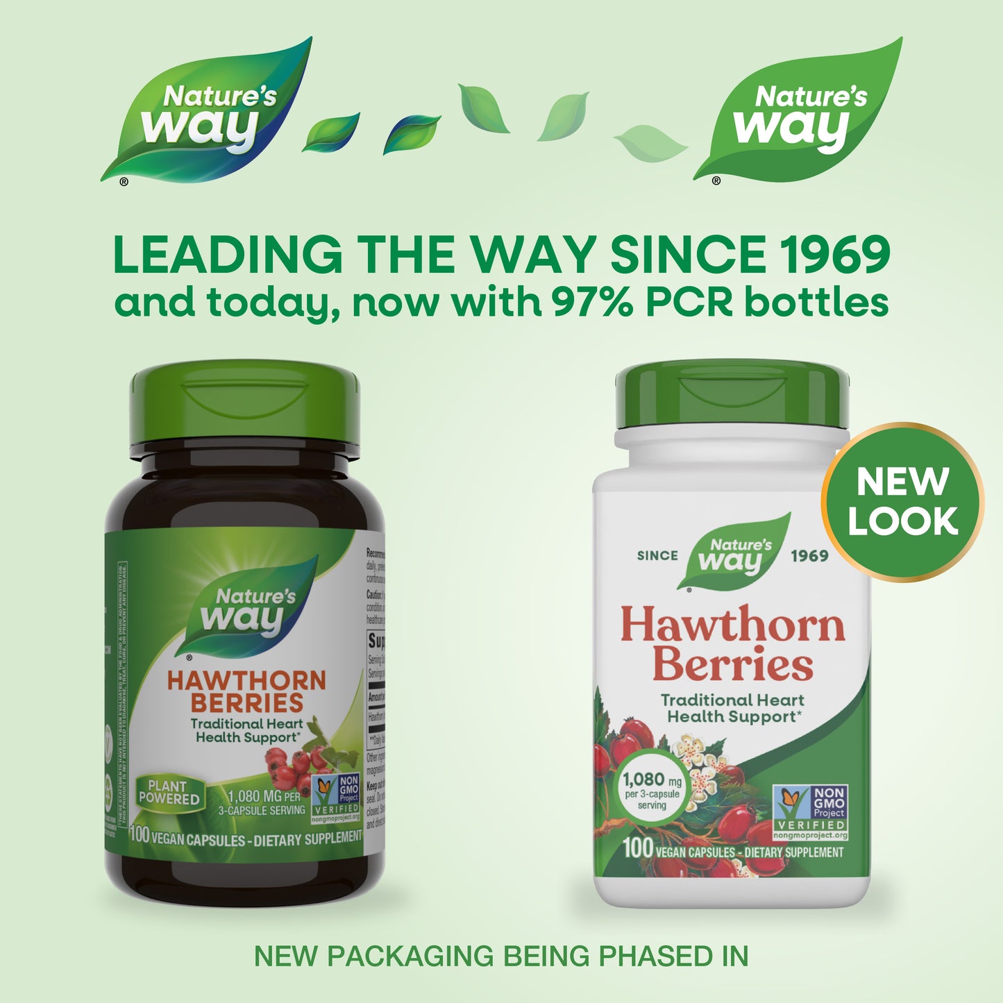 <{%MAIN9_14100%}>Nature's Way® | Hawthorn Berries - package updates old to new