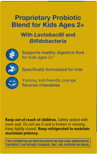 Nature's Way® | Primadophilus Kids Probiotic Chewables - left side of pack Sku:14242