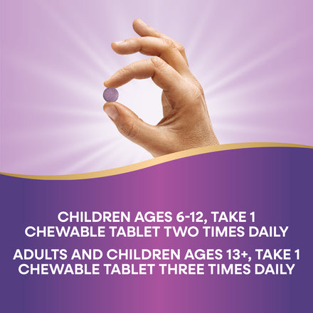 Sambucus Cold+Flu Relief Elderberry Chewables Supplement Facts