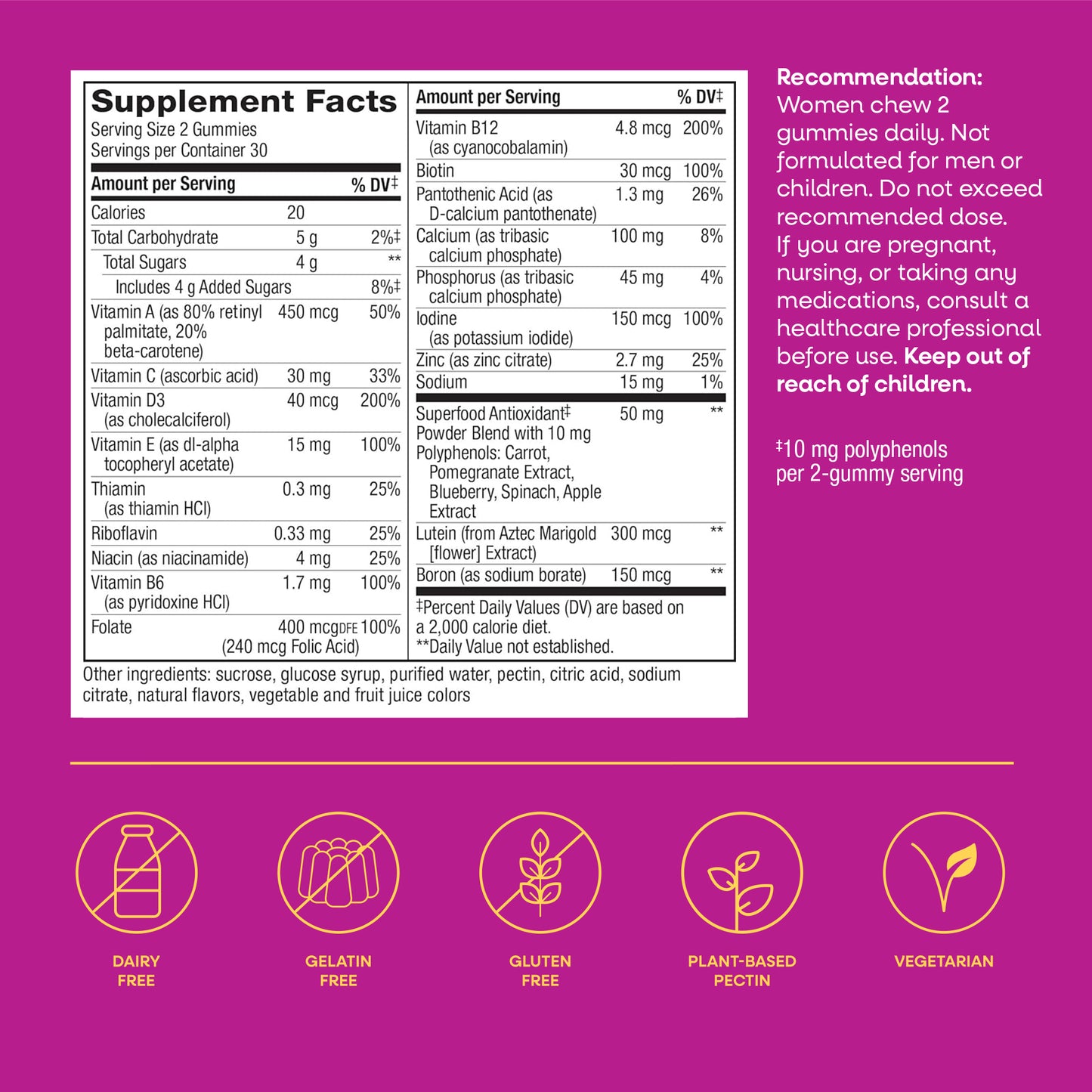 <{%MAIN20_15904%}>Nature's Way® | Alive! Women's 50+ Gummy Multivitamin