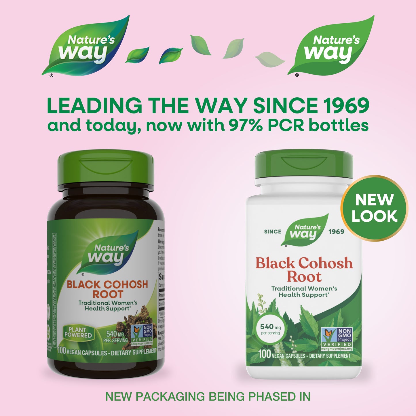 <{%MAIN1_10500%}>Nature's Way® | Black Cohosh Root - package updates old to new