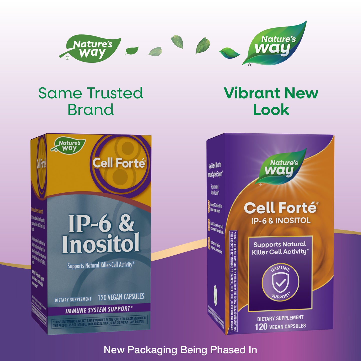 <{%MAIN1_05802%}>Nature's Way® | Cell Forté IP-6 & Inositol - package updates old to new