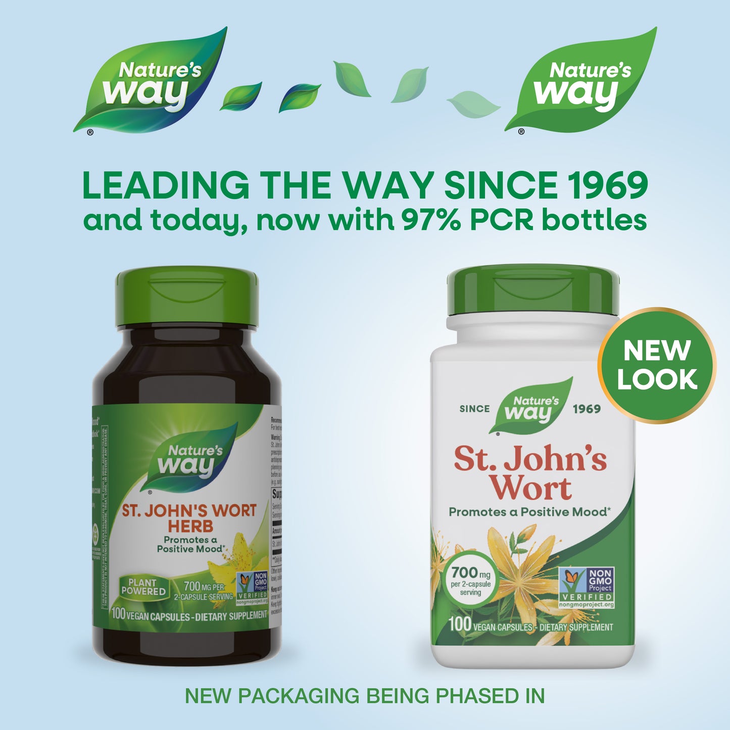 <{%MAIN11_17300%}>Nature's Way® | St. John's Wort Herb - package updates old to new